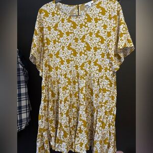 Mittoshop Floral Mustard Dress